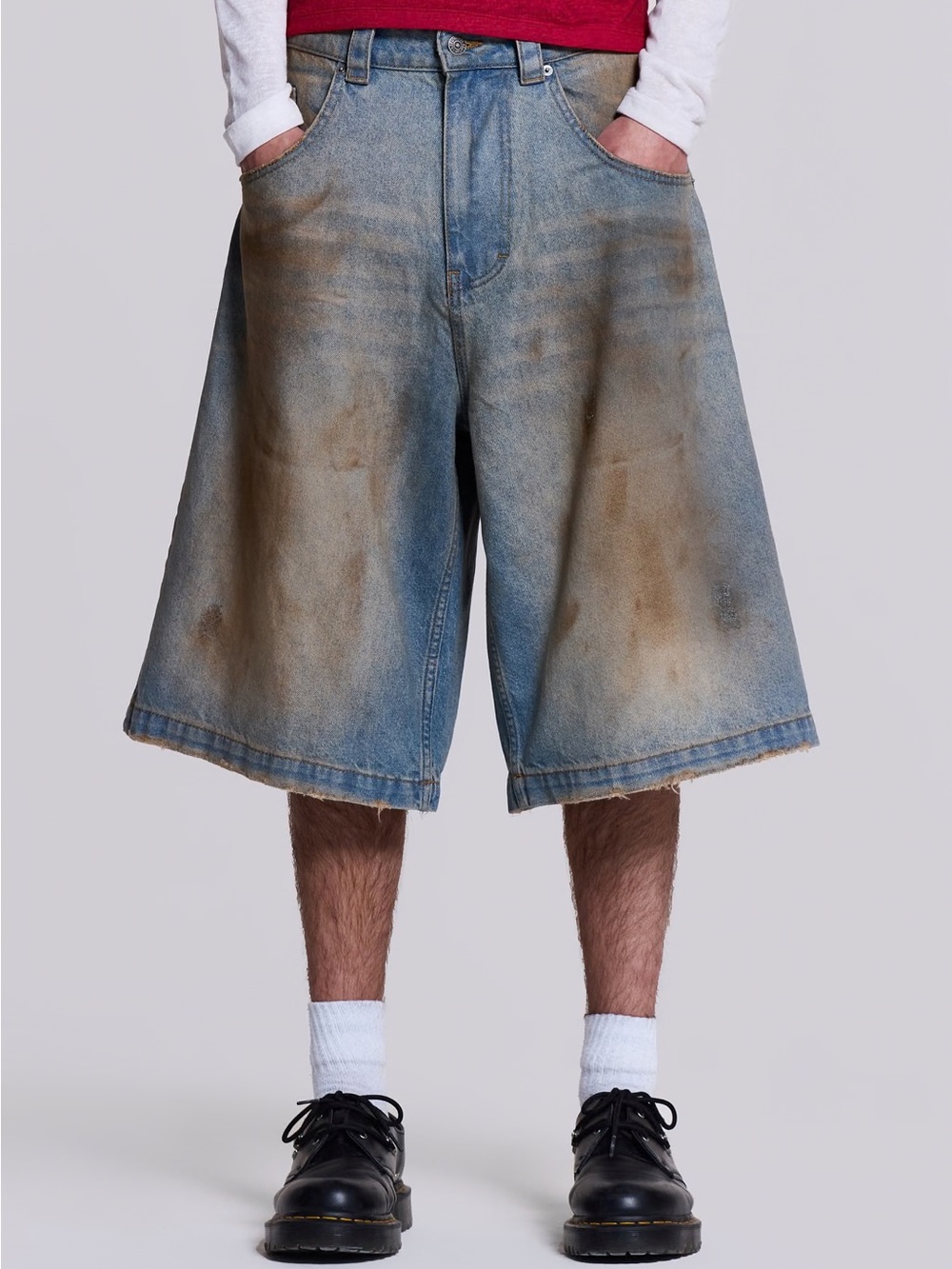 Jaded London Mud Wash Colossus Jorts